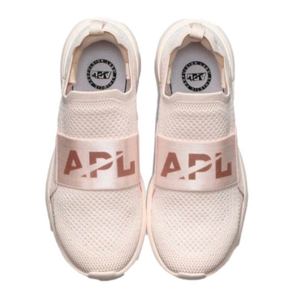 NIB NWT APL BLISS RUNNING SHOE SNEAKER Pastel Pink Triple Creme Ro… - Picture 1 of 9